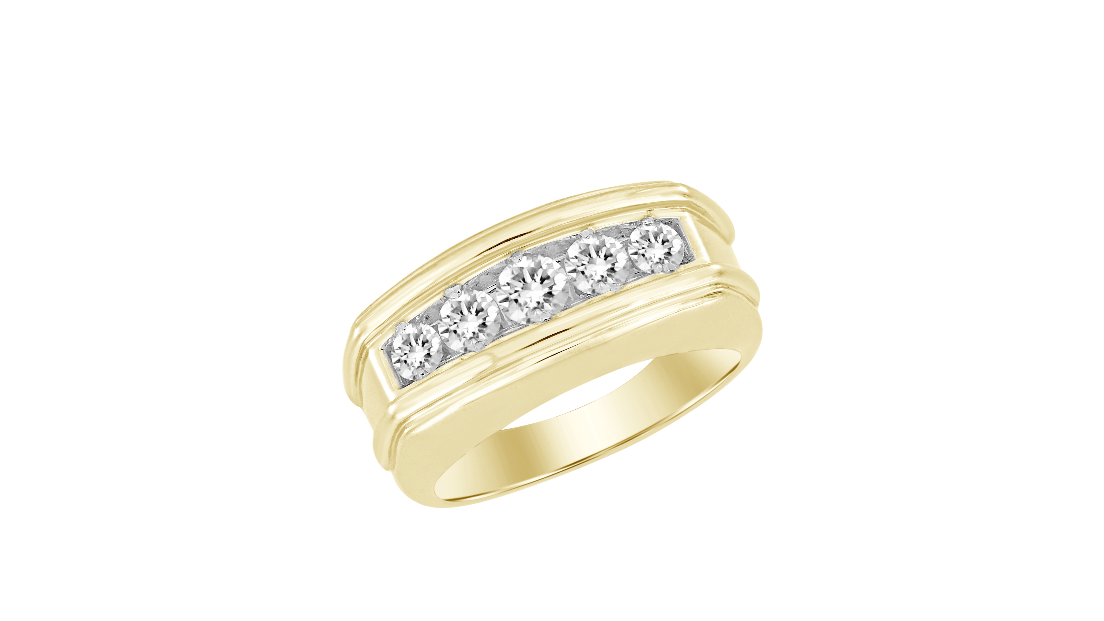 Macy's Men's Diamond Ring (1 ct. t.w.) in 10k Yellow Gold
