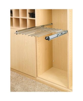 24" Pullout Closet Wire Pant Rack for 13 Pairs, Chrome, PSC-2414CR