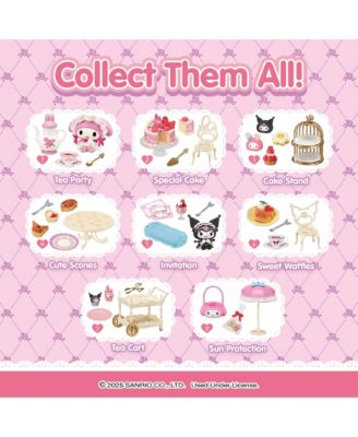 RE-MENT Cute Blind Box Diorama Miniature Figure Set for Birthday Gift, Party Favor, Stress Relief, Collectible Toy, Sanrio Fan, Relaxation