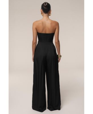 Women's Clara Wide Leg Pleated Trousers