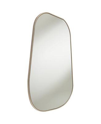 Modern Curved Corner Rectangular Vanity Wall Mirror for Bathroom Bedroom Living Room Office