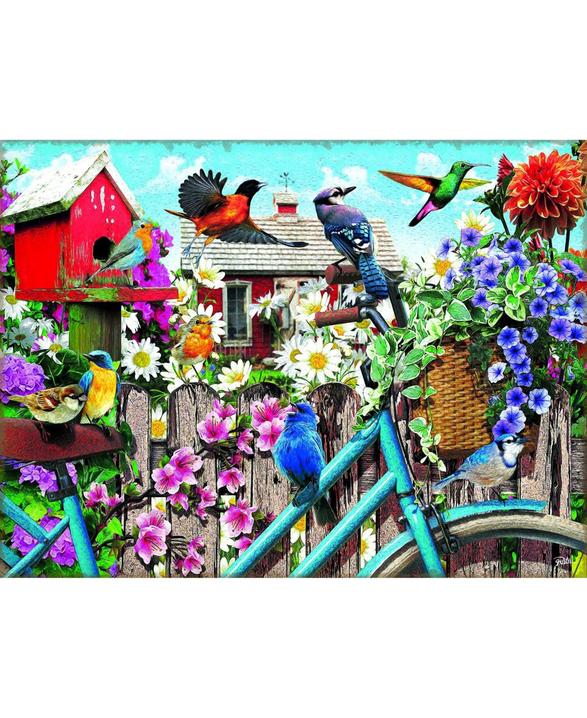 SunsOut Gathering for Spring 1000 piece Jigsaw Puzzle for Adults