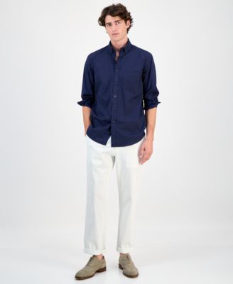 Men's Micro Dot Print Stretch Cotton Shirt, Created for Macy's