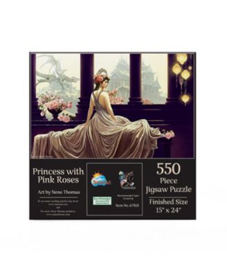Princess with Pink Roses 550 piece Jigsaw Puzzle for Adults