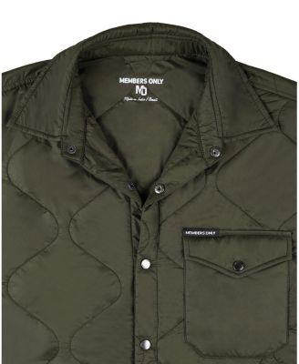 Men's Quilted Shirt Jacket