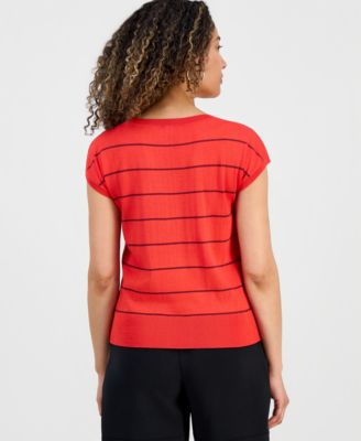 Petite Cap-Sleeve Sweater