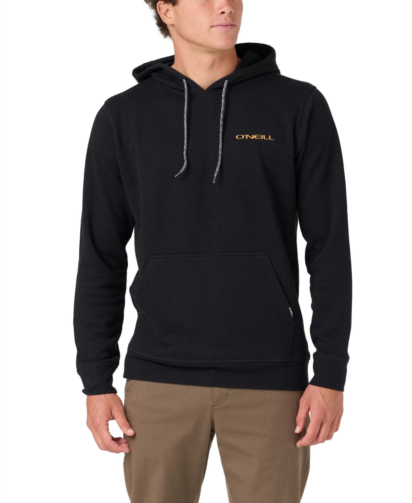 Мужское худи O'Neill Glassy Days Print Long-Sleeve Graphic, цвет: Чёрный — фото 1
