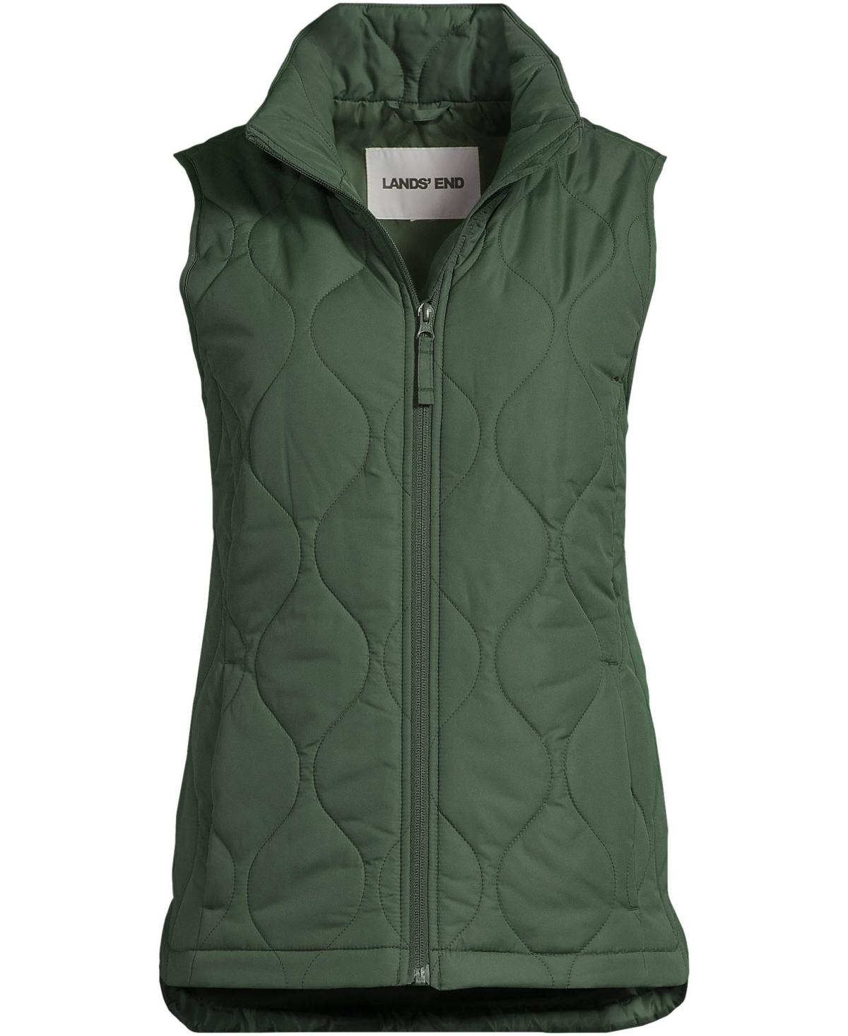Lands' End Women's FeatherFree Onion Quilted Insulated Vest