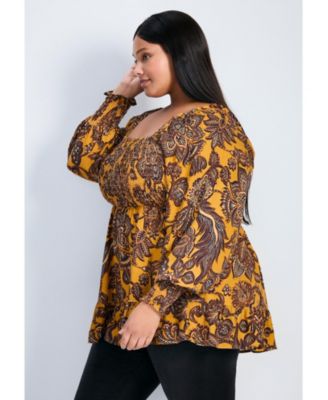 Women's Felicity Shirred Bodice Blouse