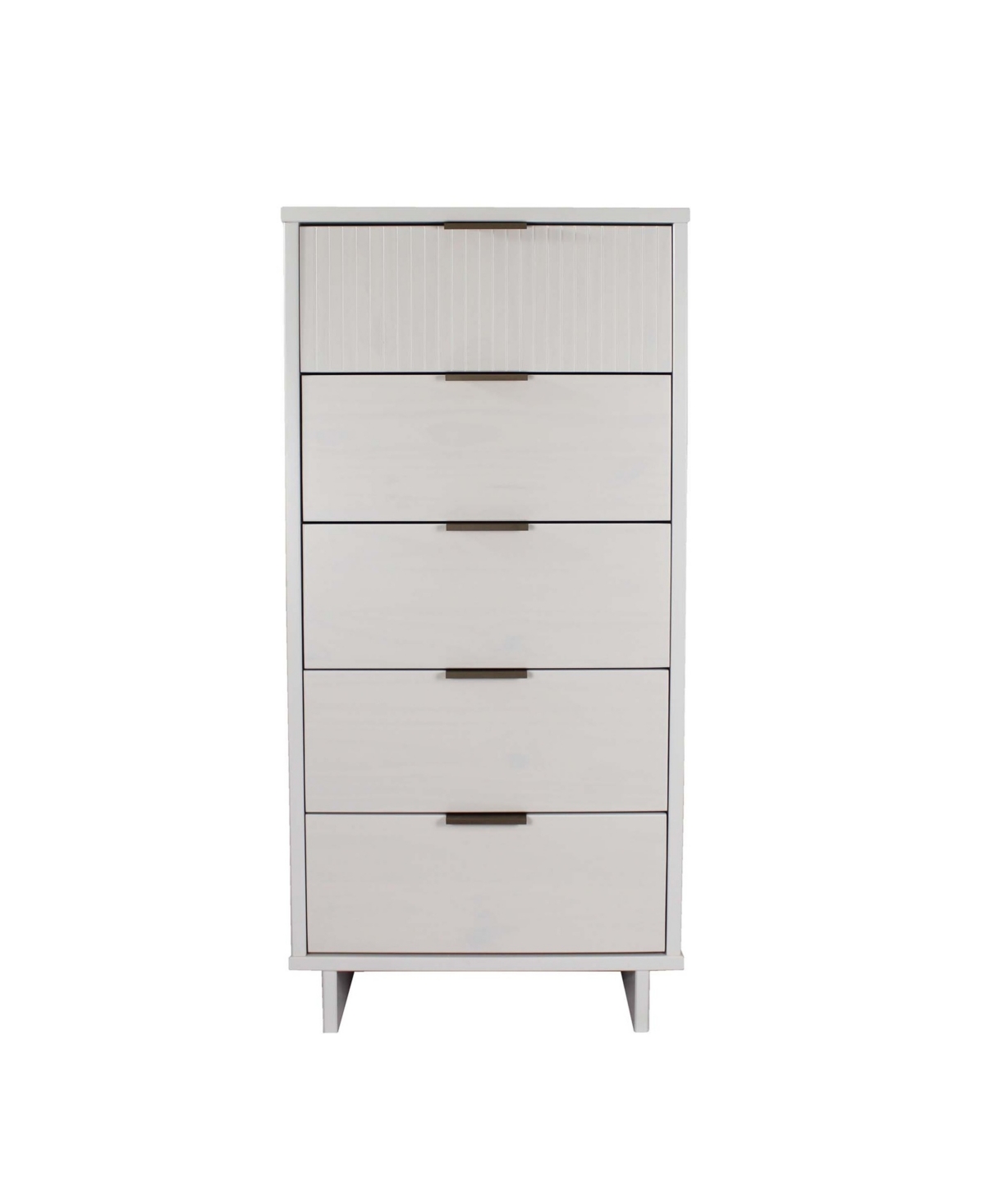 Manhattan Comfort Granville 24" Solid Wood 5-drawer Chest In White