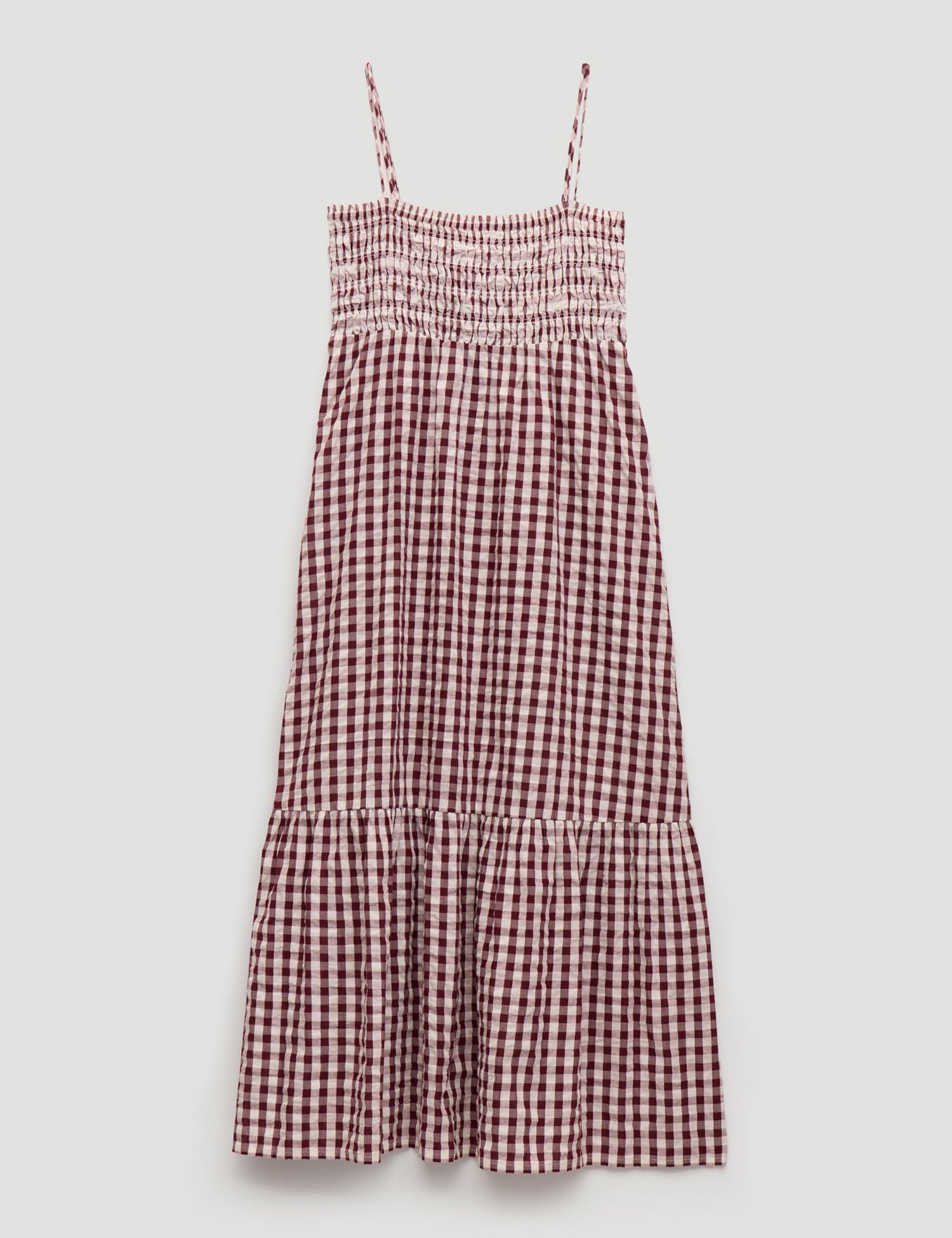 Women's Leni Shirred Gingham Beach Dress