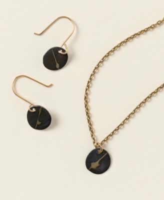 Emilie Shapiro Kintsugi Sterling Silver 14k Gold Pendant Necklace