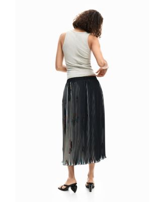 Women's Arty texture midi skirt