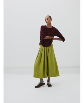 Women's Ivy Pleated Air Flow Midi Skirt
