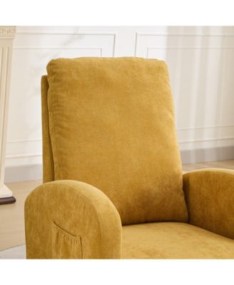  Rocking Glider Chair with High Back & Pocket