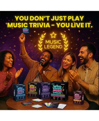 Who Knows Music Better? 1610 Music Trivia Questions – Ultimate 4-Pack Party Game Box