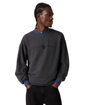Men's V-Neck Long-Sleeve Sweatshirt