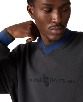 Men's V-Neck Long-Sleeve Sweatshirt