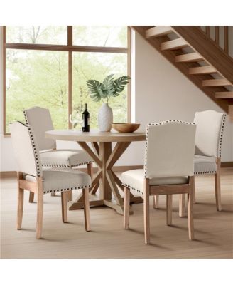 2PCS Upholstered Kitchen Chairs Dining Room Chairs