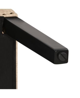 Set of 2  Fabric Upholstered Classic Dining Chair with Tall Back and Solid Wood Legs Khaki