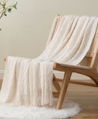 Multi Chevron Texture Lightweight Throw, 50" x 60"