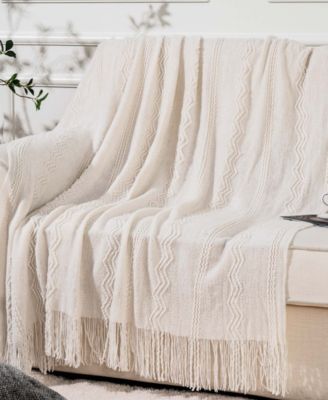Texture Triple Zig-Zag Lightweight Throw, 50" x 60"