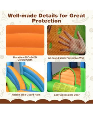 Inflatable Water Slide with Dual Climbing Walls and Blower Excluded