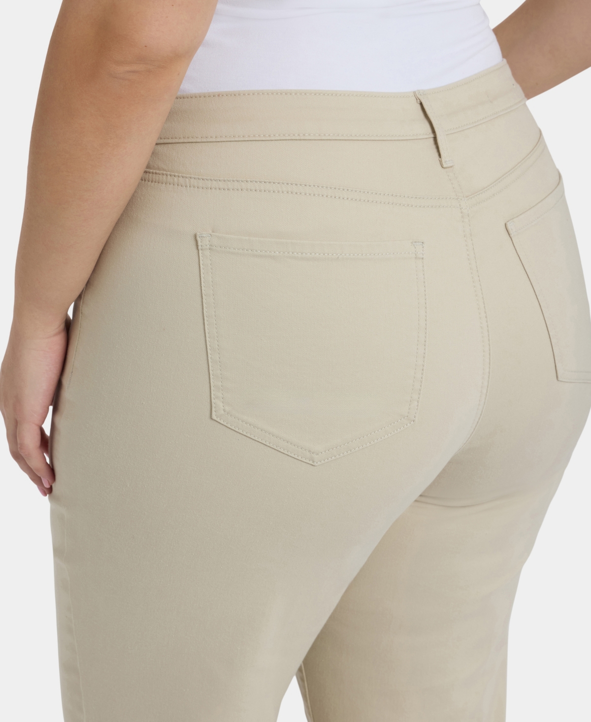 Nydj Plus Teresa Wide Leg Ankle Hem Jeans