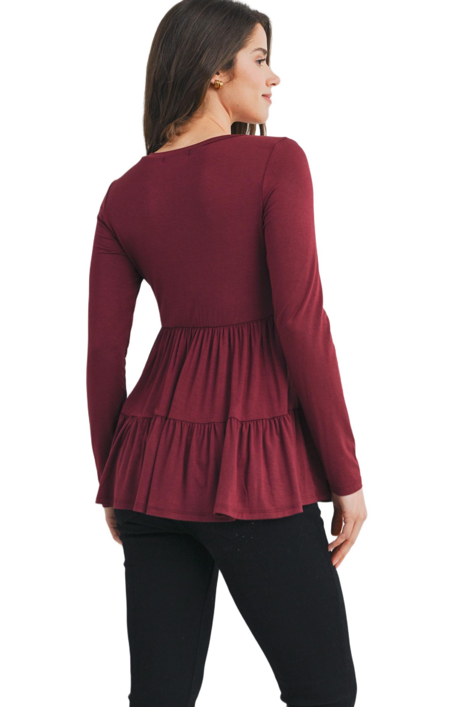 Maternity Long Sleeve Empire Waist Top