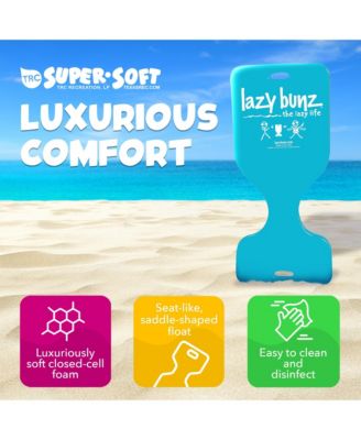 Lazy Bunz Foam Water Saddle Swimming Pool Float, Tropical Teal