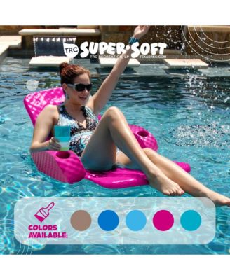 Folding Baja Chair Swimming Pool Float Armchair, Flamingo Pink