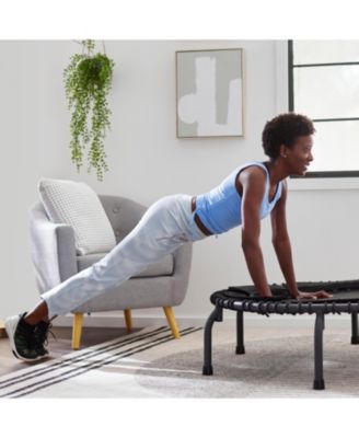 570 PRO Indoor Durable Lightweight 44-Inch Fitness Trampoline, Black