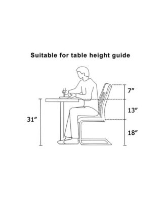 Streamdale Modern Faux Leather Dining Chairs (Set of 6)