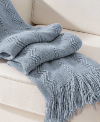 Texture Triple Zig-Zag Lightweight Throw, 50" x 60"