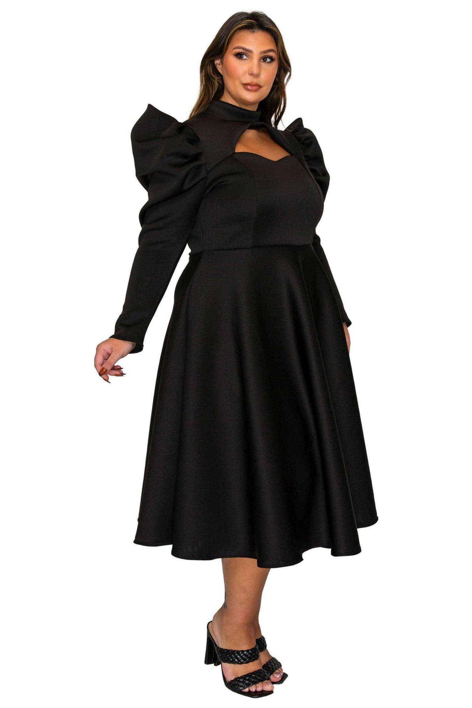 Plus Size Isabella Neoprene Statement Dress