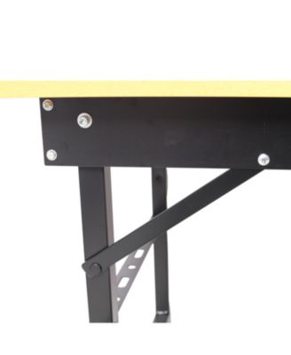 Portable Folding Work Table with Measuring Tape