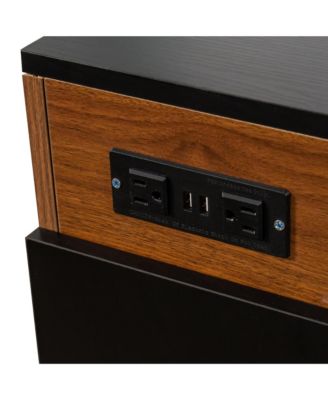 Extendable Dining Table with Outlet & Storage