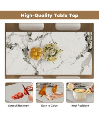 Streamdale 63" Modern Dining Table Set w/ Storage, Chairs Included