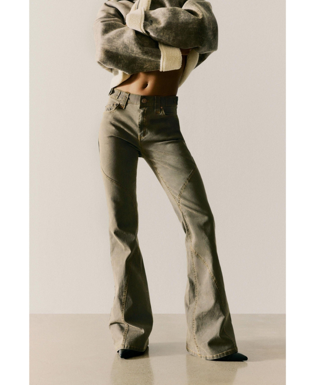 Desigual Women's Flared Long Trousers