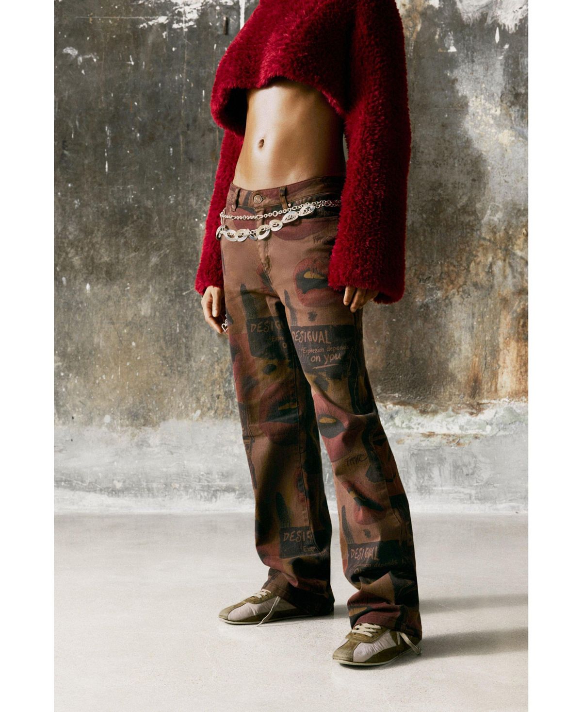 Desigual Women's Printed Jeans view 2 — MAYCSS fashion products