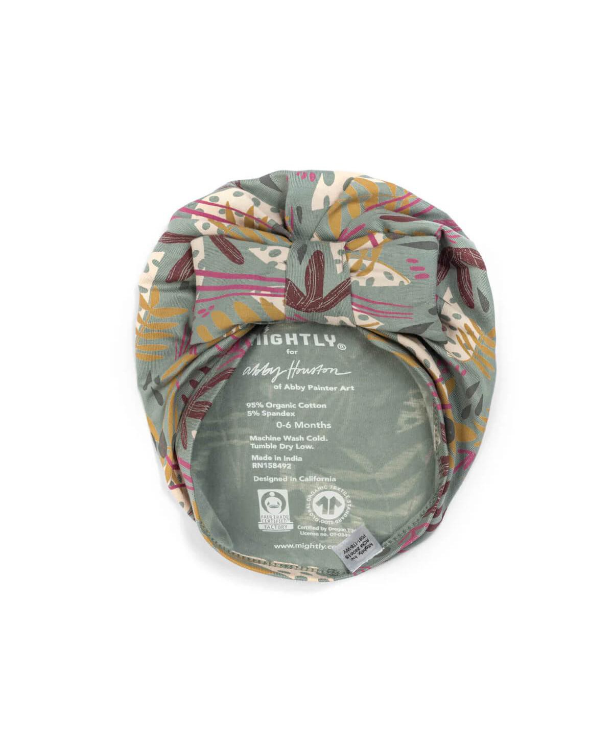 Детские Mightly Baby Fair Trade Organic Cotton Bow Turban — фото 1