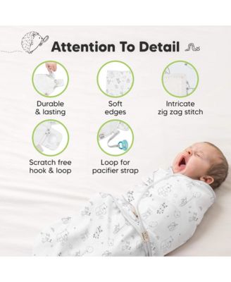 3pk Soothe Baby Swaddle, Organic Baby Swaddle Sleep Sacks, Newborn, Infant Swaddle Sack