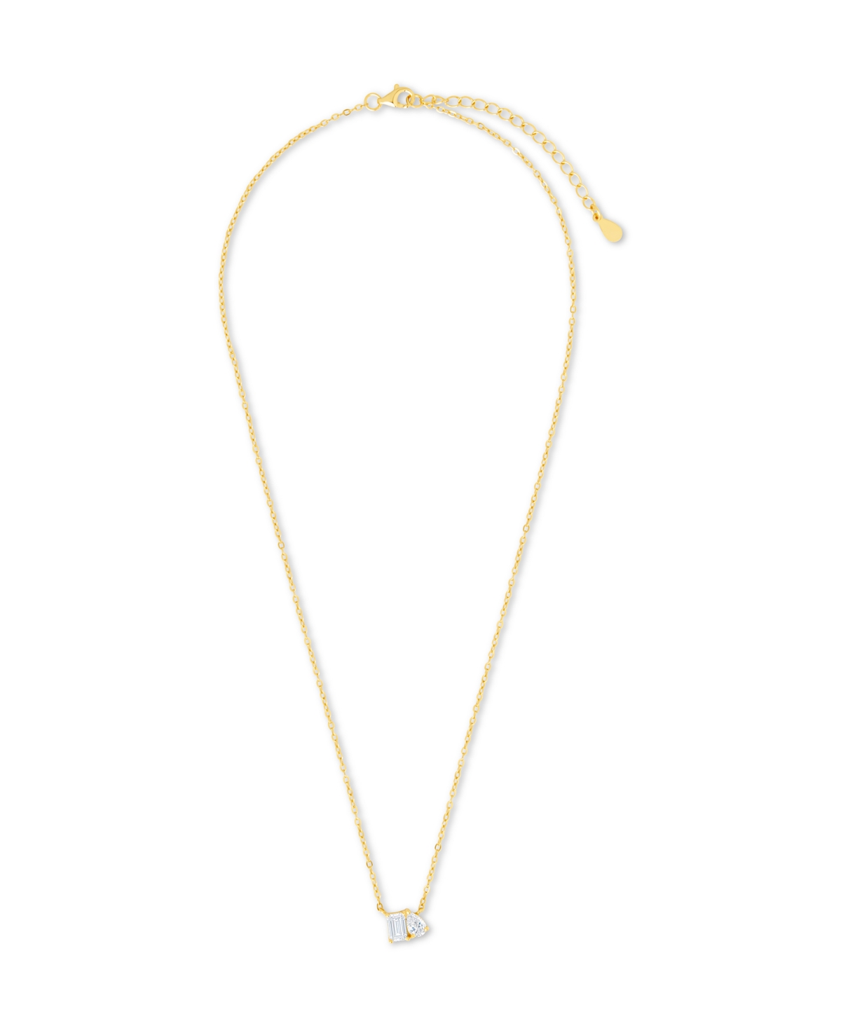 Sterling Forever Guinevere Cz Necklace