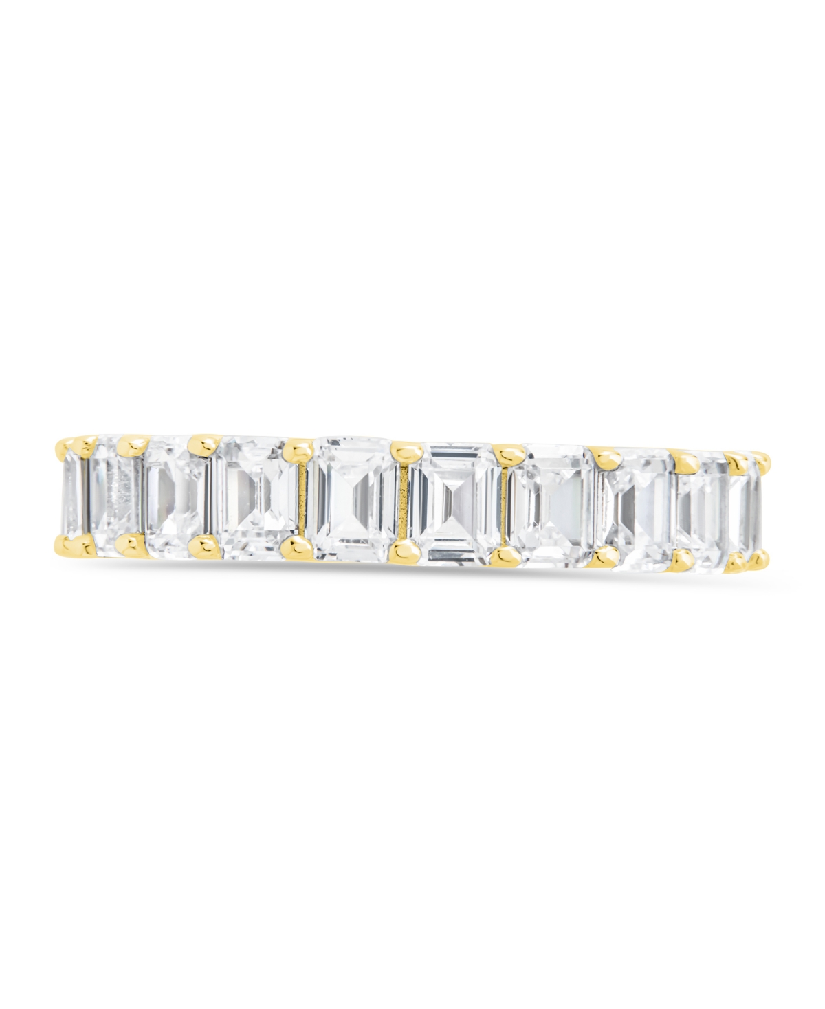 Sterling Forever Rio Baguette Cz Ring
