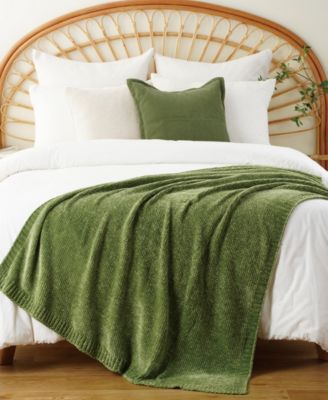 Lifestyle Solid Woven Micro Chenille Throw, 51" x 67"