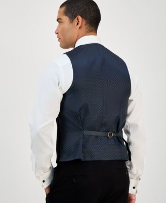 Men's Classic-Fit Stretch Black Tuxedo Vest, Created for Macy's 