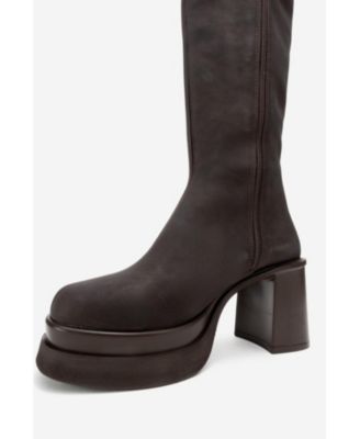 Carm Nubuck Platform Mid Calf Boot (Women)