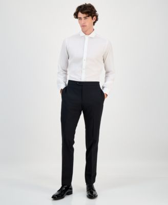 Men's Slim-Fit Faille-Trim Tuxedo Pants, Created for Macy's
