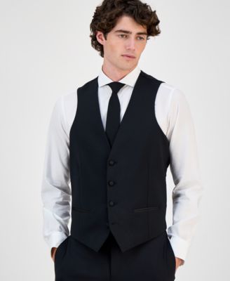 Men's Slim-Fit Faille-Trim Tuxedo Vest, Created for Macy's