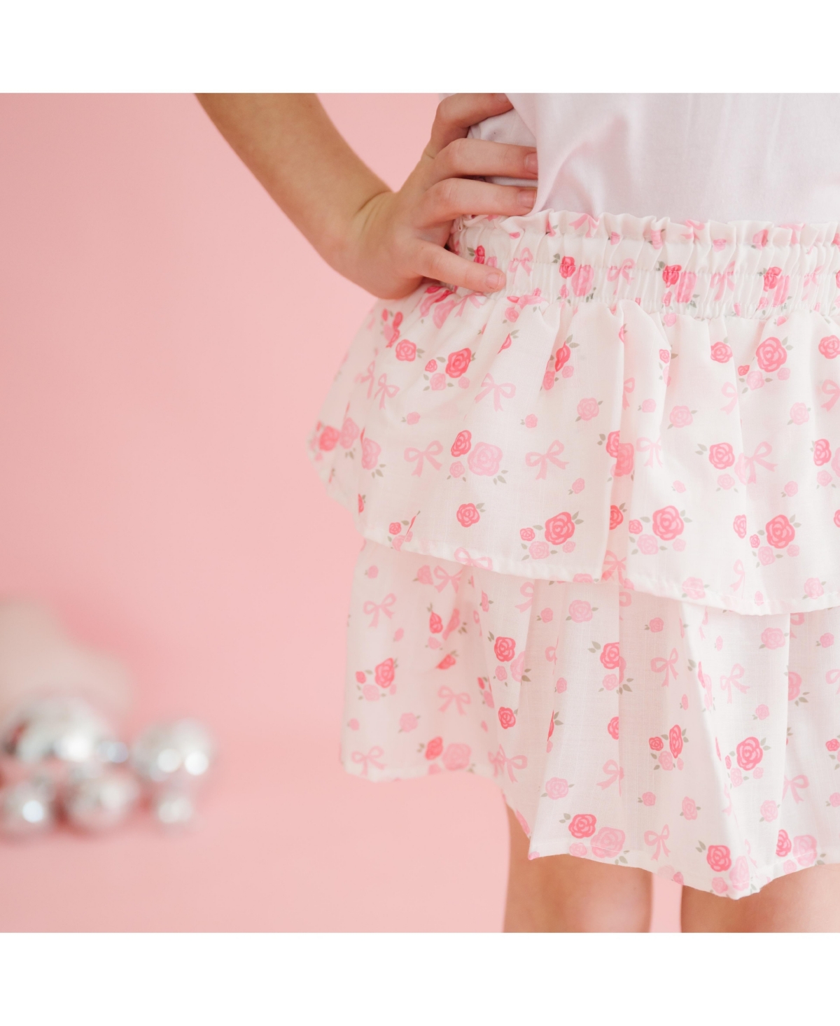 Sweet Wink Big Girls Dainty Rose Skort